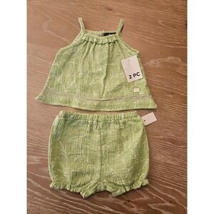7 for all mankind baby girl outfit 0-3 mos